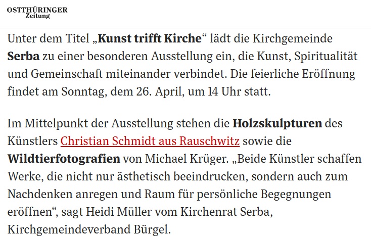 Zeitungsausschnitt